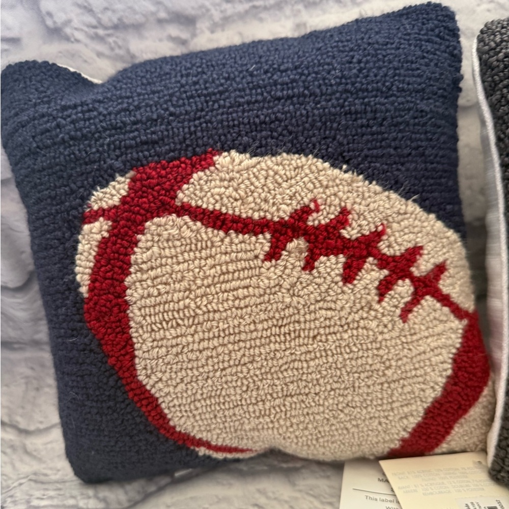 Pottery Barn Kids Hook And Loop Sports Pillow Football